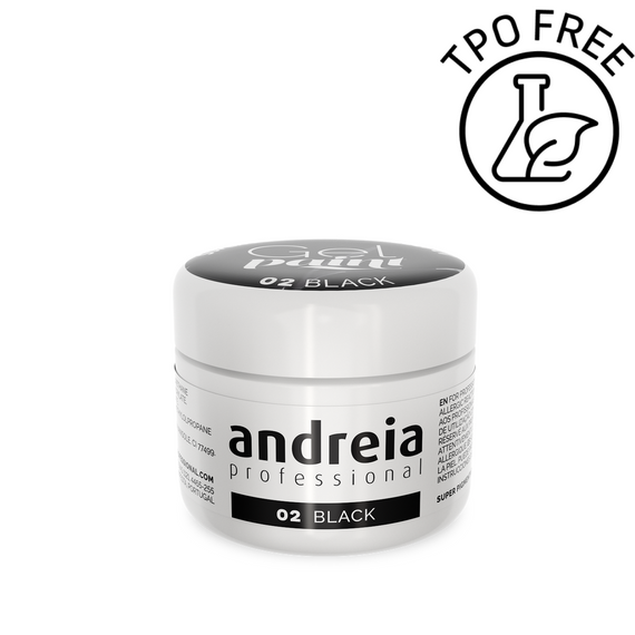 Żel do zdobień Andreia Professional Gel Paint 02 Black 4 ml