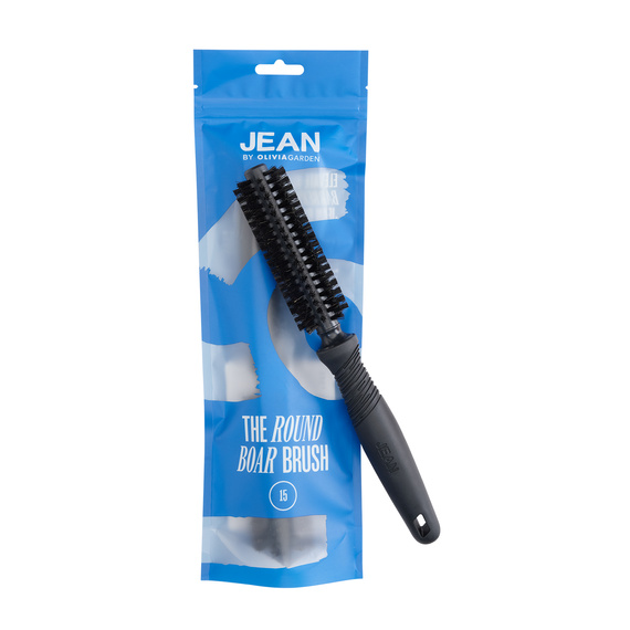Szczotka Olivia Garden JEAN z włosiem dzika do modelowania włosów i brody 15 mm
