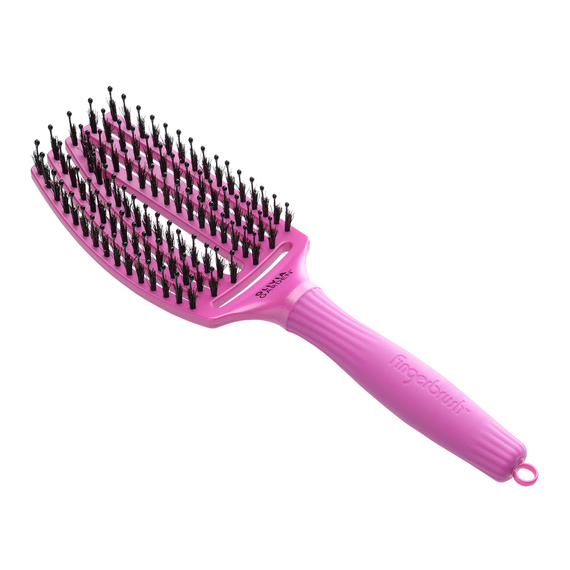 Szczotka Olivia Garden FingerBrush And Beyond Venus Combo Medium do rozczesywania włosów różowa