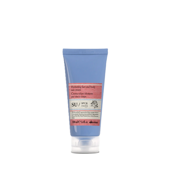 Krem Davines SU Protective Sun wodoodporny do opalania twarzy i ciała z filtrem SPF 50 100 ml