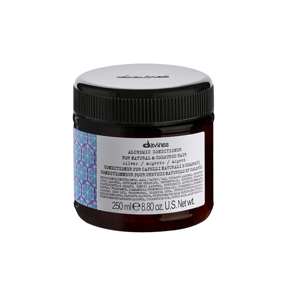 Odżywka Davines Alchemic Silver podkreślająca kolor - włosy jasne, platynowy blond i siwe 250 ml