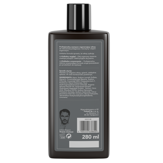 Szampon Hair Expert Regenerujący z keratyną i olejem arganowym do włosów 280 ml