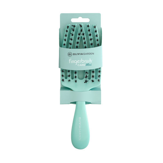 Szczotka Olivia Garden FingerBrush Care Mini Mint do rozczesywania włosów mięta