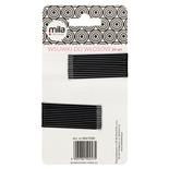 Wsuwki płaskie 6 cm czarne Mila Technic