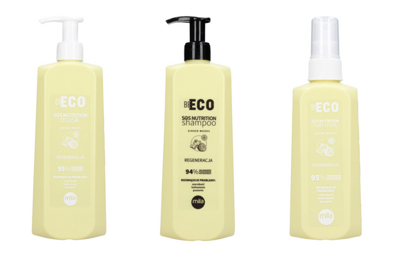 Zestaw MILA BE ECO SOS Nutrition szampon 250 ml + maska 250 ml + mleczko 250 ml