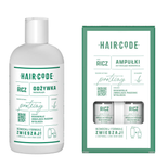 Zestaw Hair Code RICZ regenerujący do włosów odżywka 280 ml + ampułki 4 x 5 ml