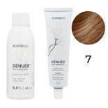 Zestaw Montibello Denuee farba 7 blond 60 ml + krem aktywujący 22VOL 6,6% 90 ml