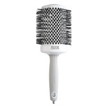 Szczotka Olivia Garden Expert Blowout Shine do modelowania i suszenia włosów biało szara 65 mm