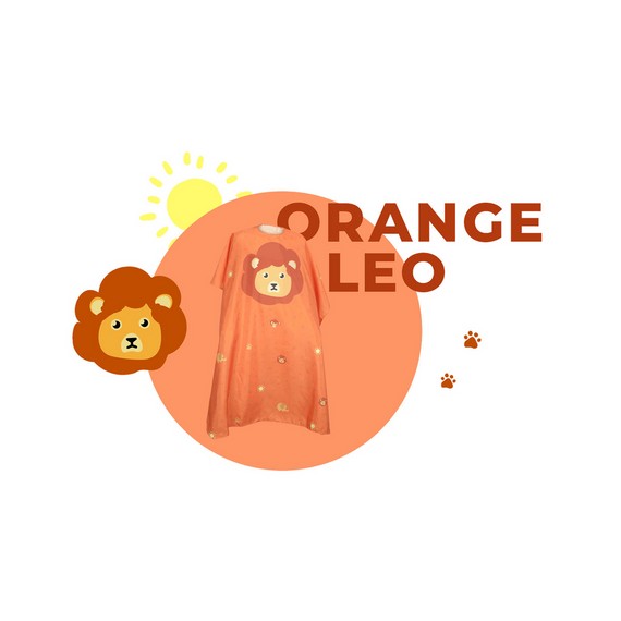 Peleryna Olivia Garden Cutting Cape Leo Orange dziecięca do strzyżenia pomarańczowa