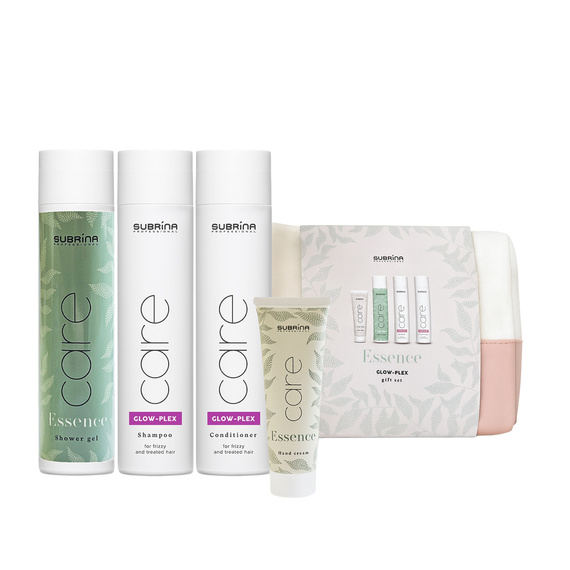 Zestaw świąteczny Subrina Essence z kosmetyczką 2025 żel pod prysznic 250 ml + krem do rąk 50 ml + szampon 250 ml + odżywka 250 ml + kosmetyczka