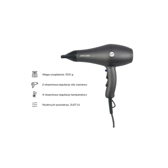 Suszarka Jaguar HD Vito Grey 1800-2000 W (220-240 V)