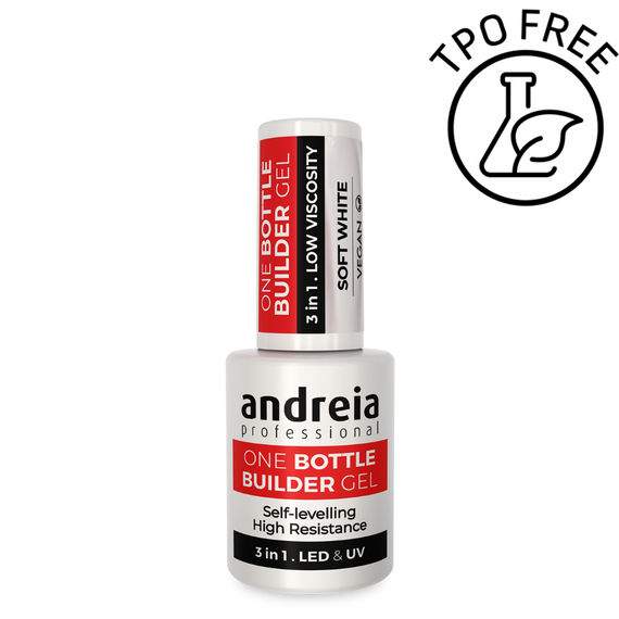 Żel budujący Andreia Professional 3 w 1 Soft White samopoziomujący w butelce 14 ml