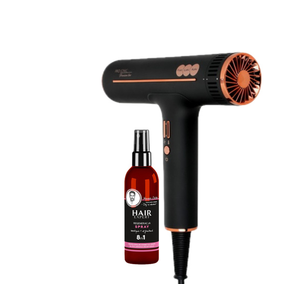 Suszarka Fale Loki Koki Pro Ionic Premium Line + Spray 8w1 Gratis