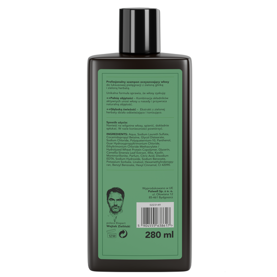 Szampon Hair Expert Oczyszczenie i Objętość zwiększający objętość włosów z glinką i zieloną herbatą 280 ml