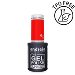 Lakier hybrydowy Andreia Professional The Gel Polish G15 z mocną pigmentacją neonowy odcień czerwieni 10,5 ml