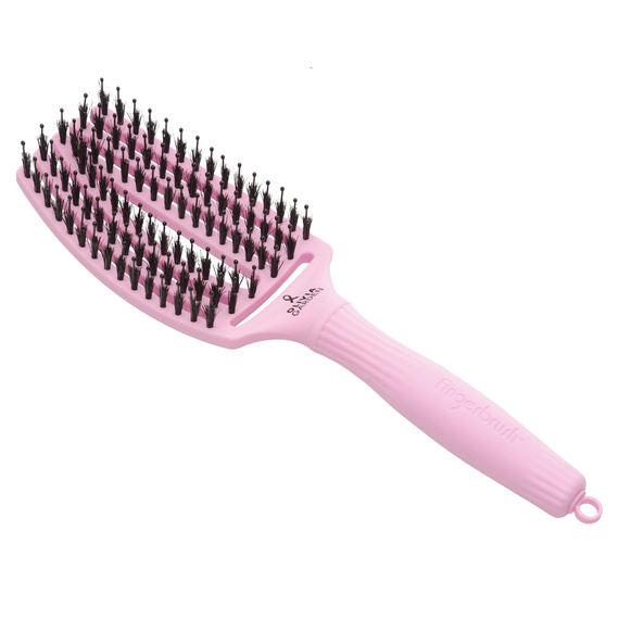 Szczotka Olivia Garden Fingerbrush Care Ionic Paper Blush do rozczesywania włosów różowa