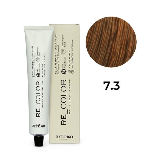 Farba Artego Re Color permanentna bez amoniaku 7.3 złocisty blond 100 ml