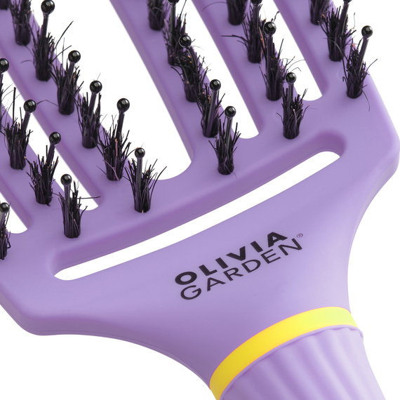 Szczotka Olivia Garden FingerBrush Combo Medium Inner Child Snuggle Purple do rozczesywania i wygładzania włosów