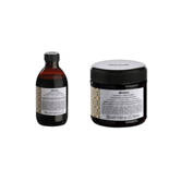 Zestaw Davines Alchemic Chocolate podkreślający kolor szampon 280ml + odżywka 250ml - włosy ciemnobrązowe i czarne
