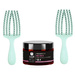 Zestaw 2 Szczotek Olivia Garden FingerBrush Care Mini Mint do rozczesywania włosów miętowa + maska Hair Expert 12w1 230 ml
