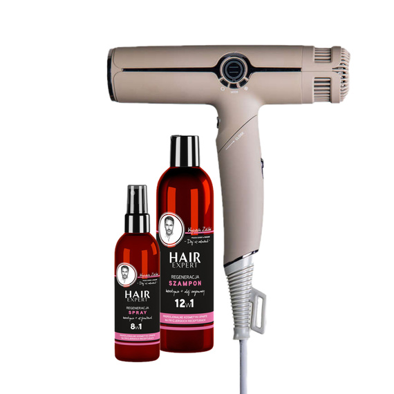 Suszarka Hairgoals Italia HG Flow2 z podczerwienią gołębi + zestaw kosmetyków Gratis