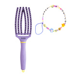 Szczotka Olivia Garden FingerBrush Combo Medium Inner Child Snuggle Purple do rozczesywania i wygładzania włosów