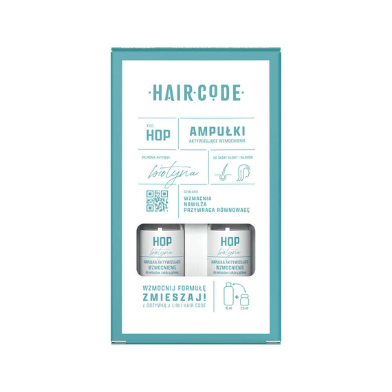 Ampułki Hair Code HOP aktywizujące wzmocnienie do włosów 4 x 5 ml