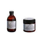 Zestaw Davines Alchemic Tobacco szampon + odżywka podkreślające kolor - włosy brązowe i jasnobrązowe