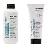 Zestaw Solfine Damaged Hair do pielęgnacji włosów zniszczonych szampon 350 ml + odżywka 200 ml