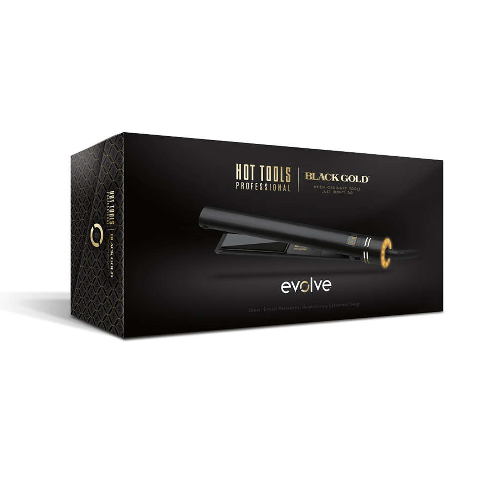 Prostownica HOT TOOLS Black Gold EVOLVE GOLD TITANIUM 25 mm LokiKoki.pl