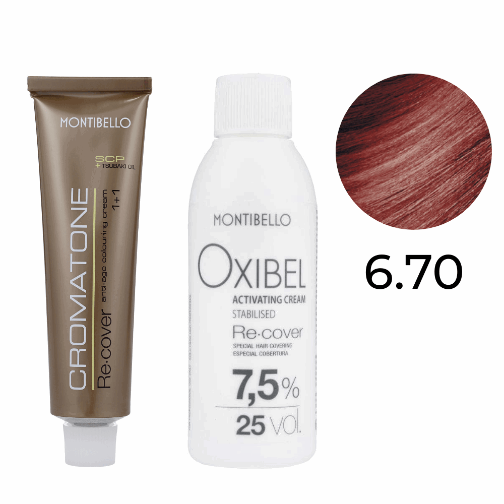 Montibello Cromatone Re.Cover 6.62 – Haartönung, 60 Ml – Für Intensive Farbgebung & Abdeckung