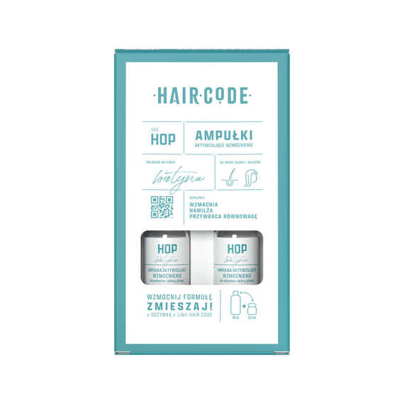 Ampułki Hair Code HOP aktywizujące wzmocnienie do włosów 4 x 5 ml