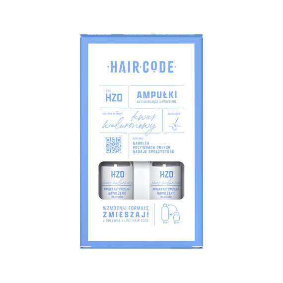 Ampułki Hair Code HZO aktywizujące nawilżenie do włosów 4 x 5 ml