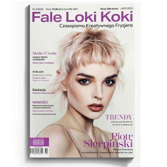 Czasopismo Kreatywnego Fryzjera Fale Loki Koki kwartalne - Lato 2023