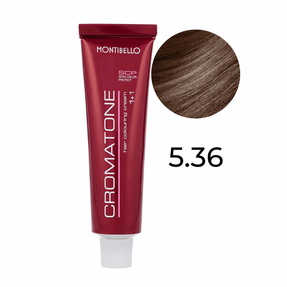 Farba Montibello Cromatone 5.36 ciemny piaskowy brąz 60 ml