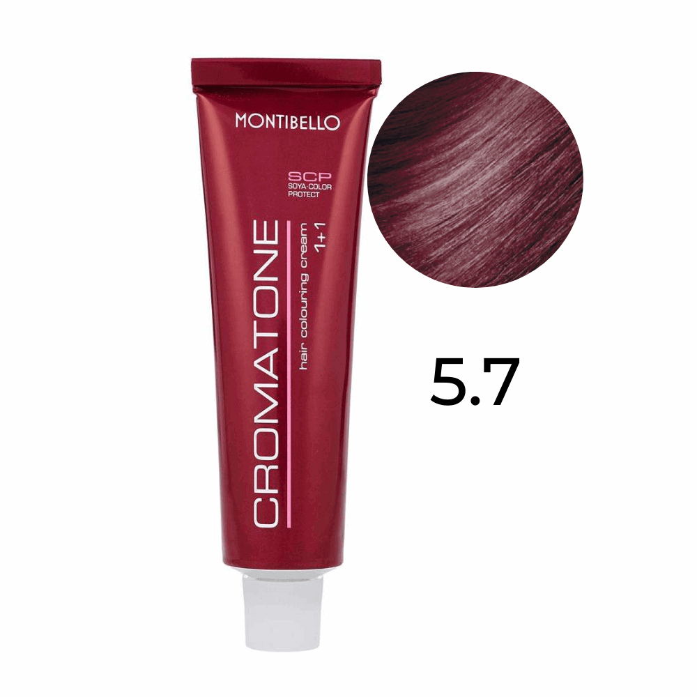 Farba Montibello Cromatone 5.7 czerwony jasny brąz 60 ml