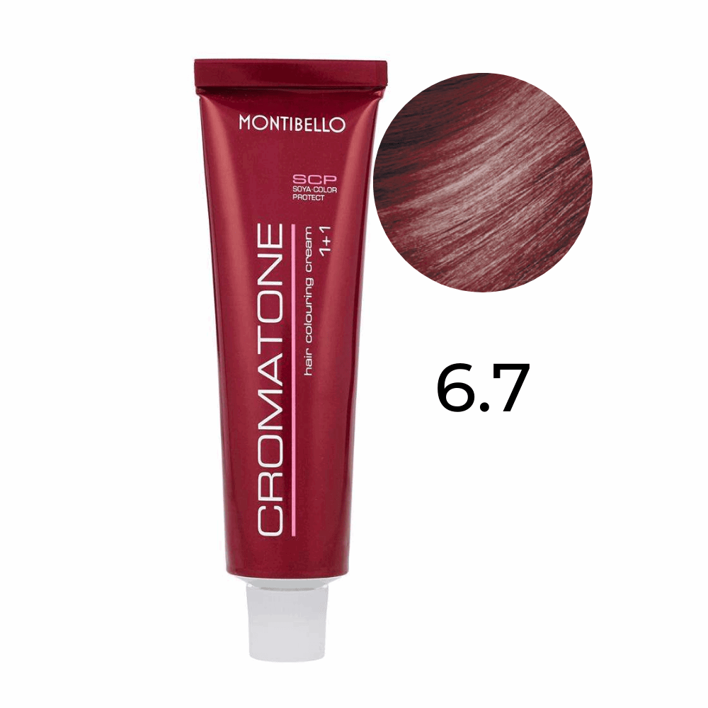 Farba Montibello Cromatone 6.7 czerwony ciemny blond 60 ml
