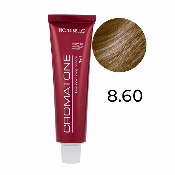 Farba Montibello Cromatone 8.6 jasny brąz naturalny blond 60 ml