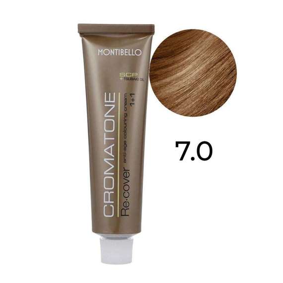Farba Montibello Cromatone Re-Cover 7.0 naturalny średni blond 60 ml