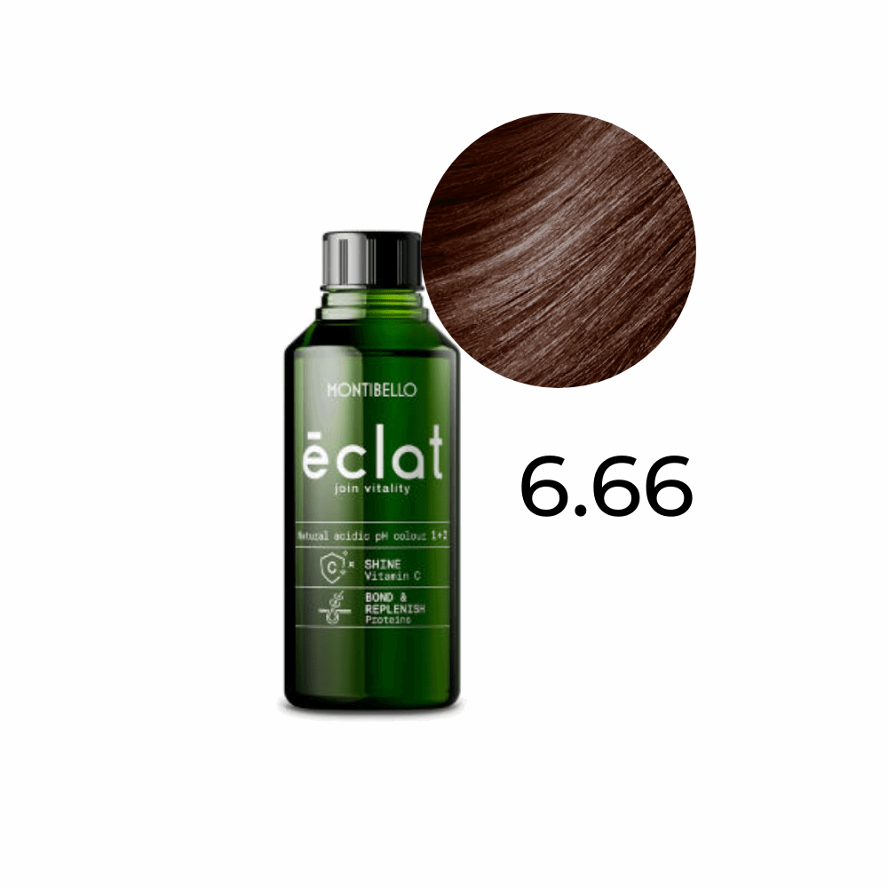Farba Montibello Éclat 6.66 kwaśna rewitalizująca intensywny kasztanowy ciemny blond 60 ml