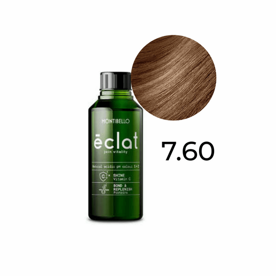 Farba Montibello Éclat 7.60 kwaśna rewitalizująca toffi popielato-kasztanowe 60 ml