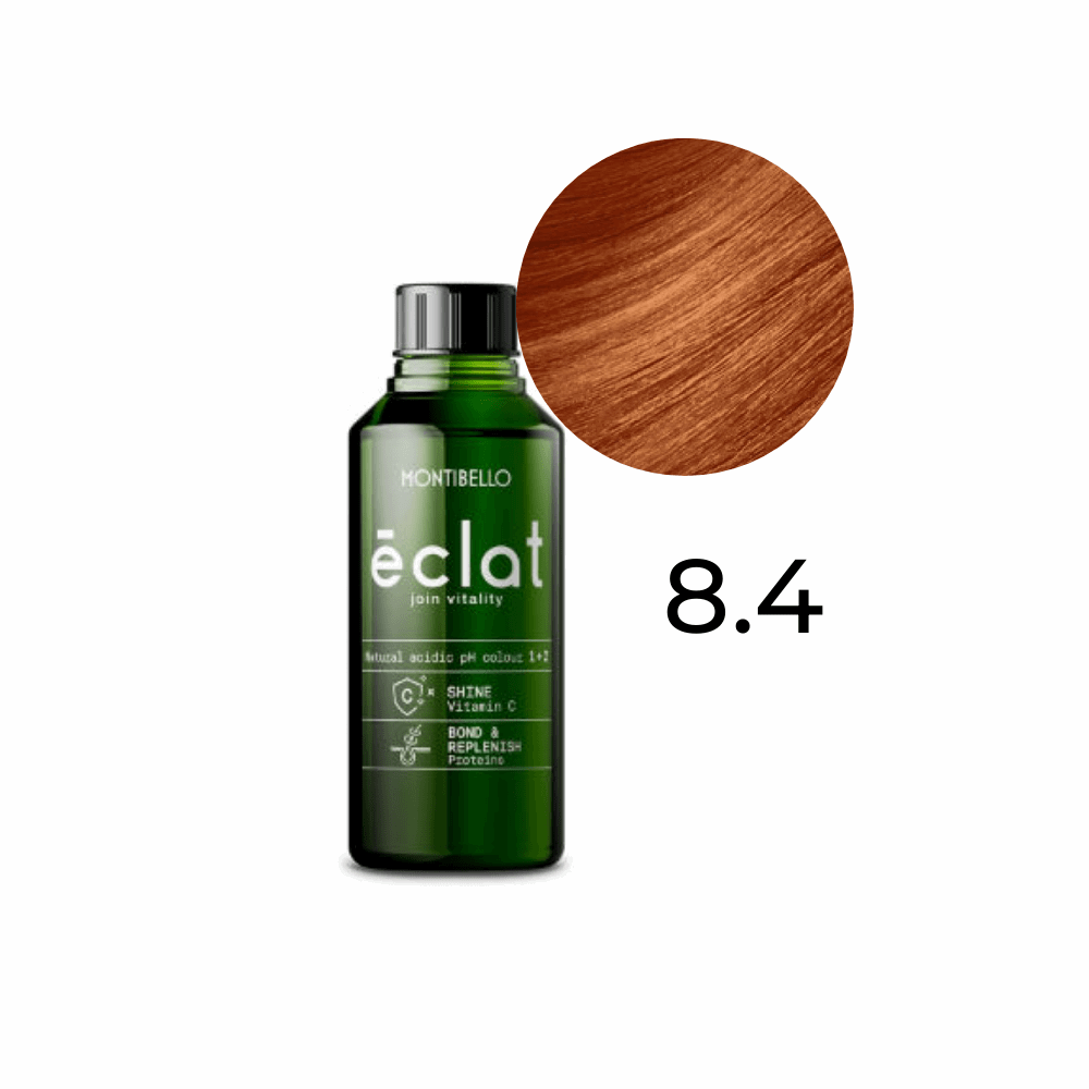 Farba Montibello Éclat 8.4 kwaśna rewitalizująca miedziany jasny blond 60 ml