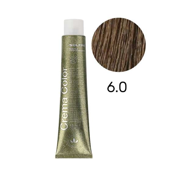 Farba Solfine Crema Color 6.0 (6N) ciemny blond 65 ml