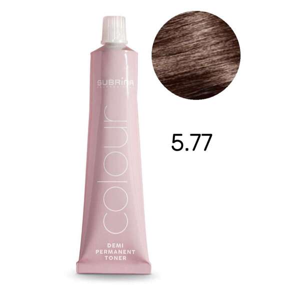 Farba Subrina Demi Permanent Colour 5.77 czekoladowy jasny brąz 60 ml