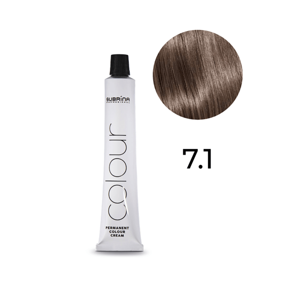 Farba Subrina Permanent Colour 7.1 popielaty średni blond 100 ml