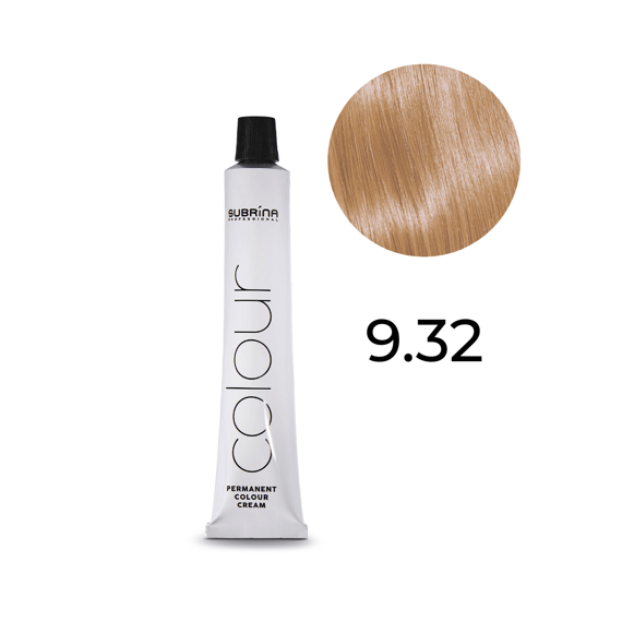 Farba Subrina Permanent Colour 9.32 bardzo jasny perłowo - złoty blond 100 ml