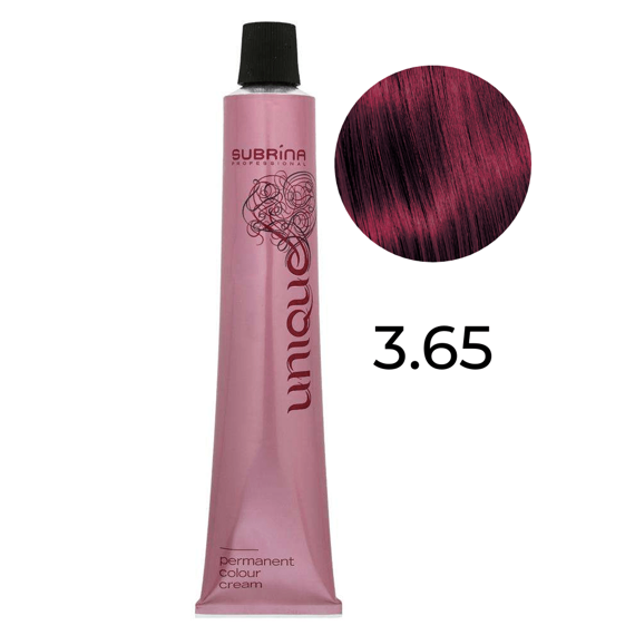 Farba Subrina Unique 3.65 ciemny brąz mahoniowy 100 ml