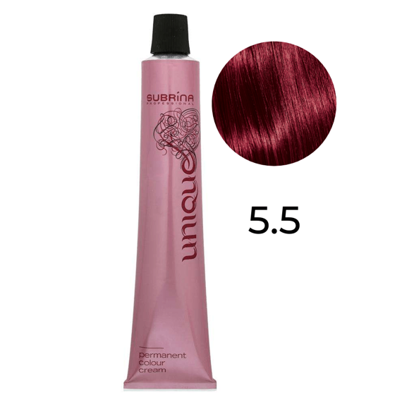 Farba Subrina Unique 5.5 jasny brąz intensywnie czerwony 100 ml