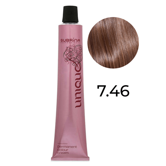 Farba Subrina Unique 7.46 średni blond piaskowy 100 ml