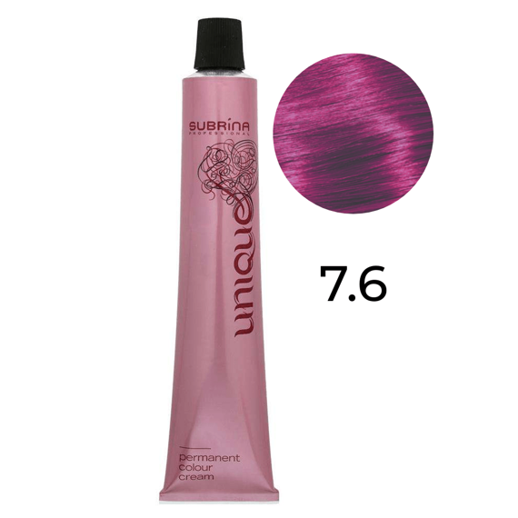 Farba Subrina Unique 7.6 średni blond intensywnie purpurowy 100 ml